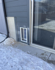 Pet Door Flap Wall Mount Outside