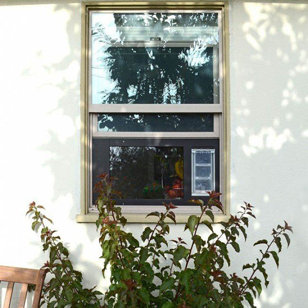 CAT pet door white vinyl Vertical glass Window 48-52 high with locking 6x6 flap 