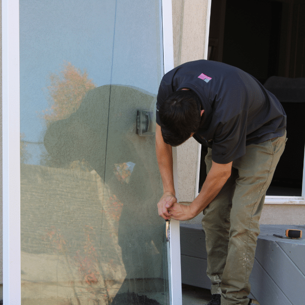 Types of sliding glass dog doors including panel insert, DIY cut, and built-in replacement.